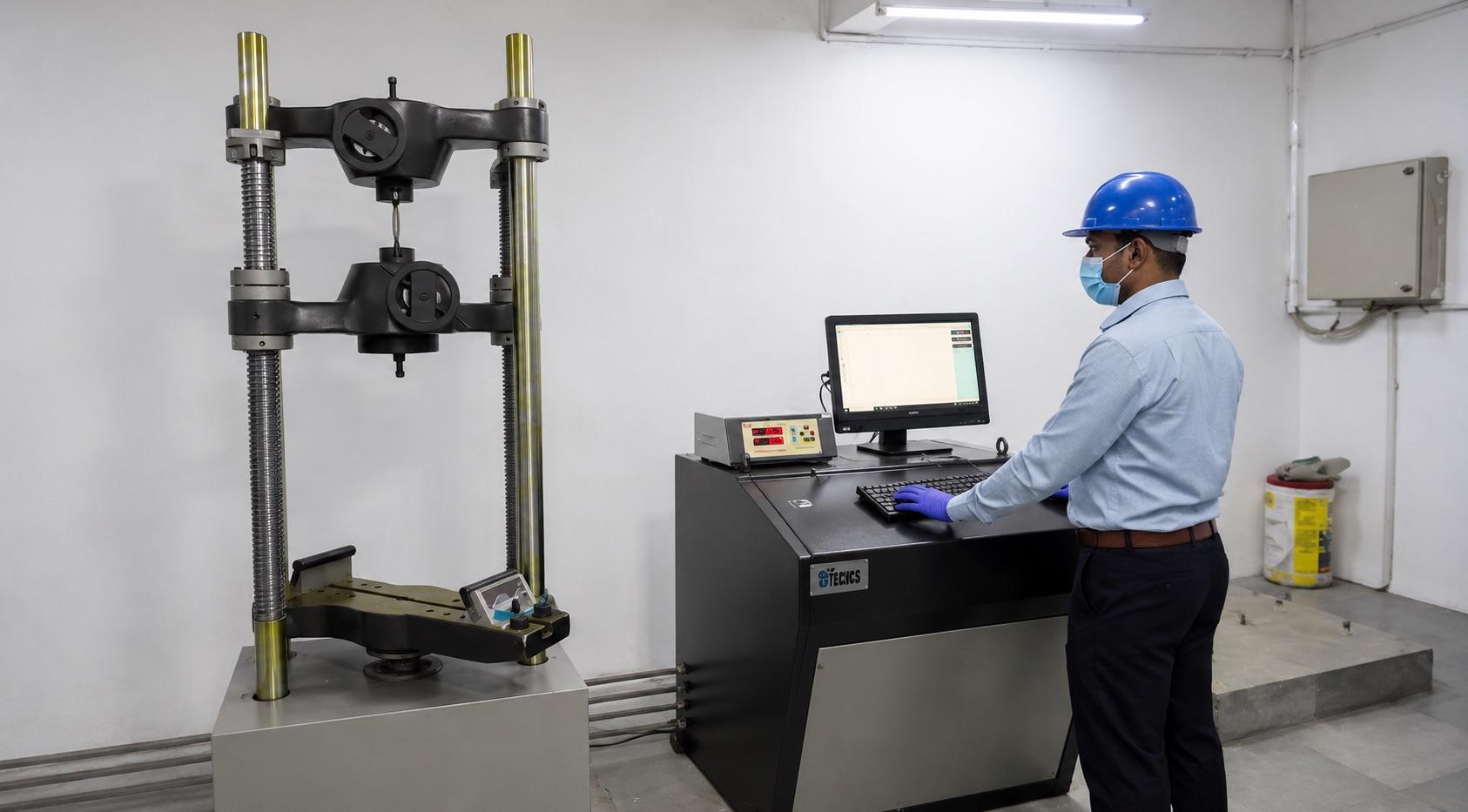 Universal testing machine used for quality inspection of precision & investment castings