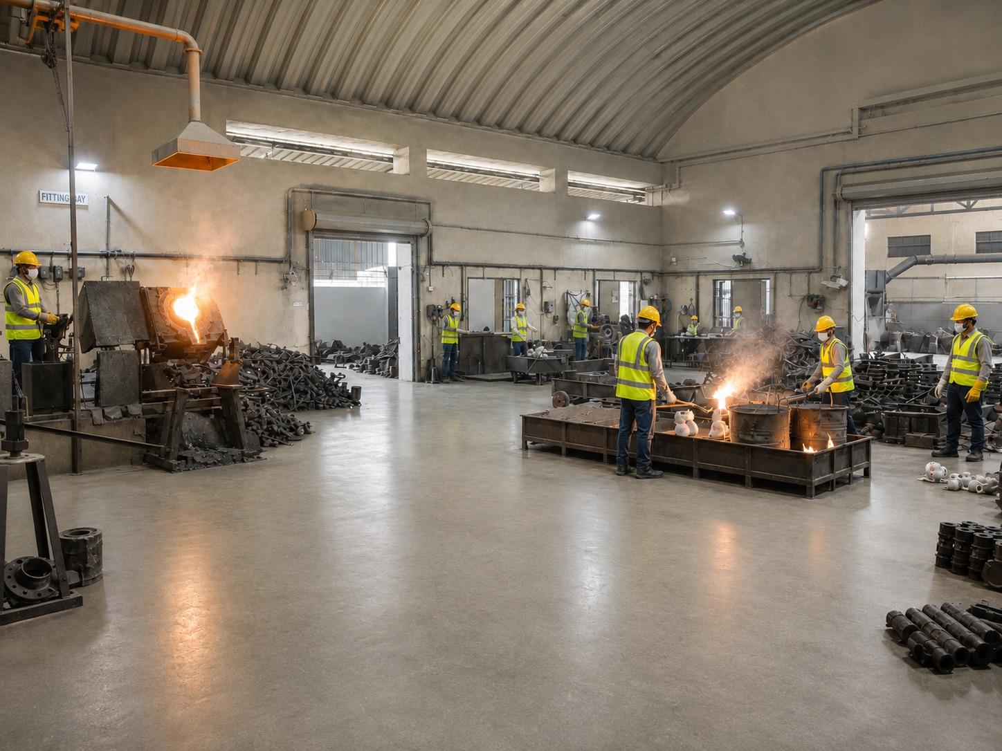 Early investment casting foundry operations